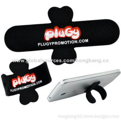 Silicone Sticky Mobile Phone Pockets, Various Material Colors Available